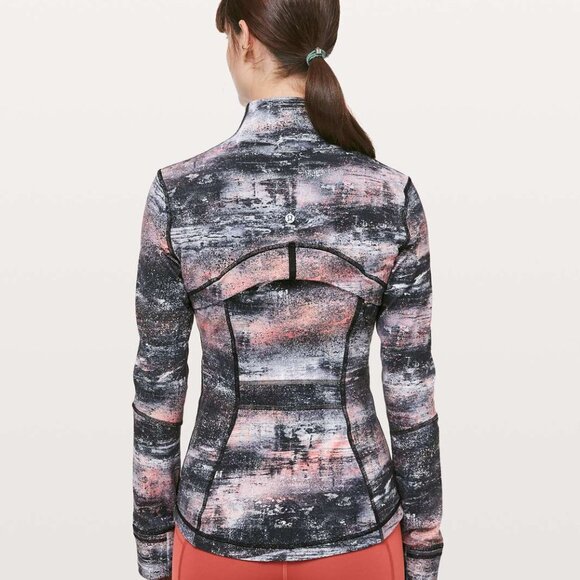 Lululemon Define Jacket Azurite Poppy Coral Multi Size 6 - Picture 2 of 6